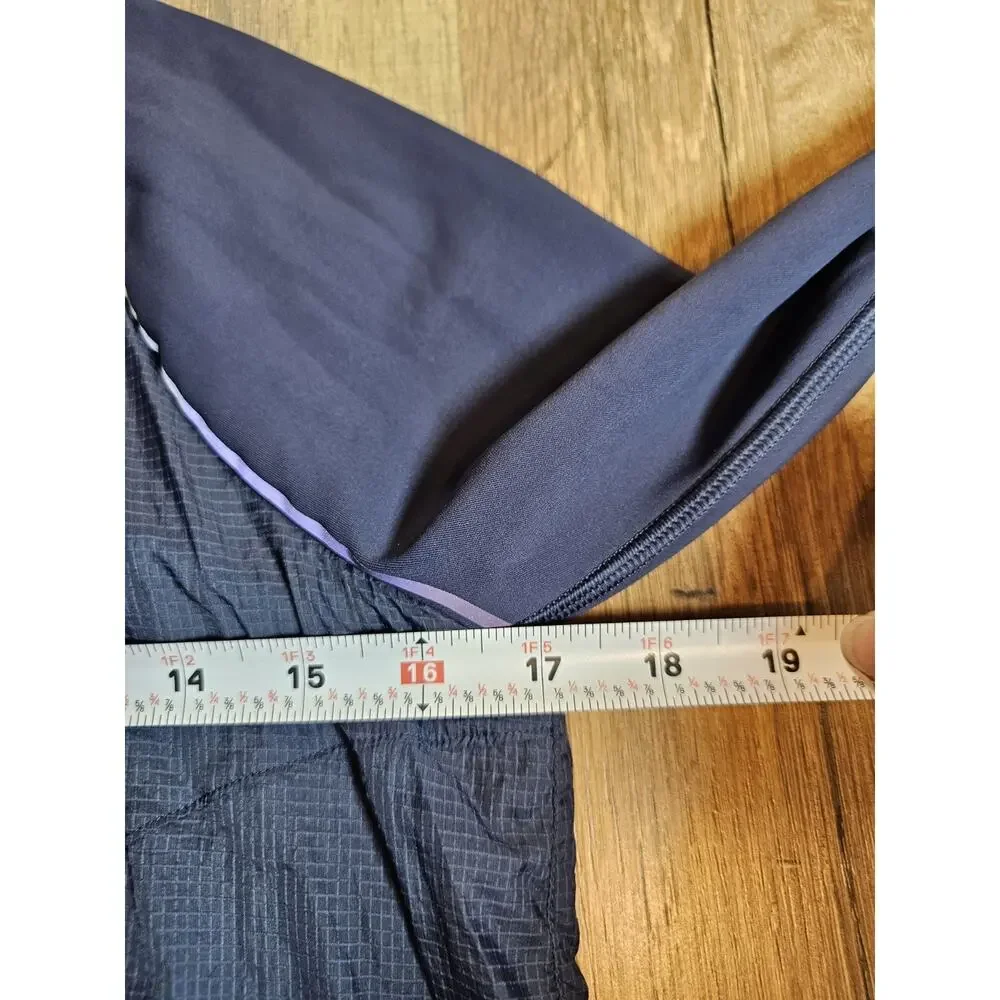 Outdoor Voices Navy Blue FrostKnit Hoodie Quarter Zip Jacket Women's XS - Picture 7 of 10